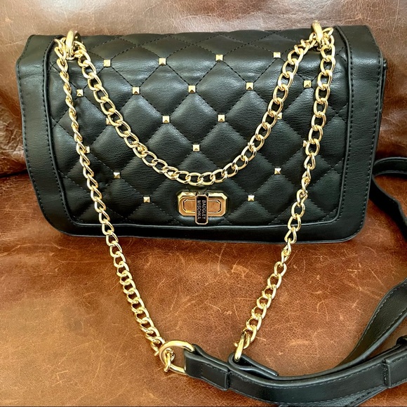 NWOT Badgley Mischka Studded & Quilted Shoulder & Crossbody Bag - Picture 3 of 6